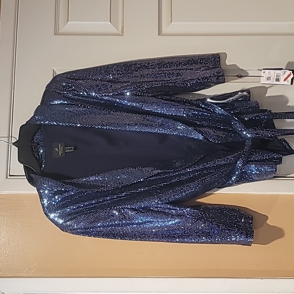 Adrianna Papell Jackets & Blazers - Sequin belted jacket